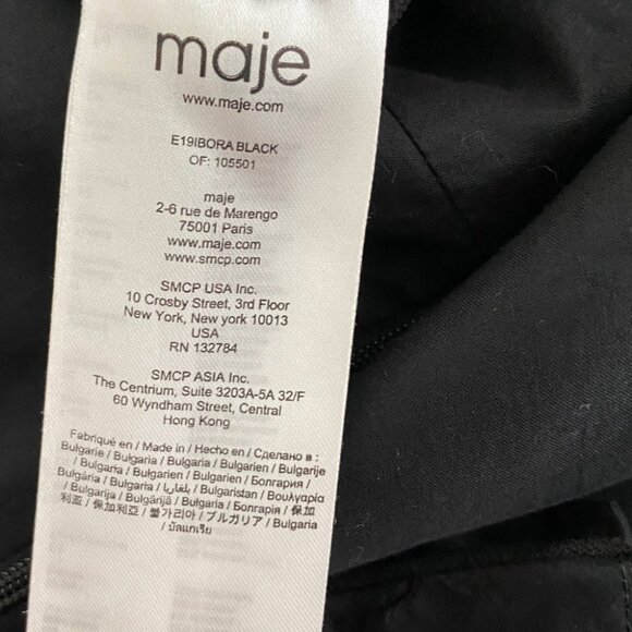 NWT Maje Ibora Belted Romper Black Size 34 - Picture 8 of 9